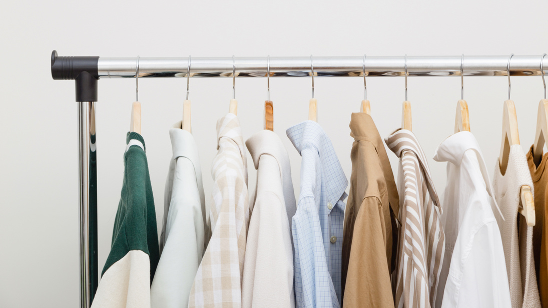 Clothes rack - Capsule minimal wardrobe.